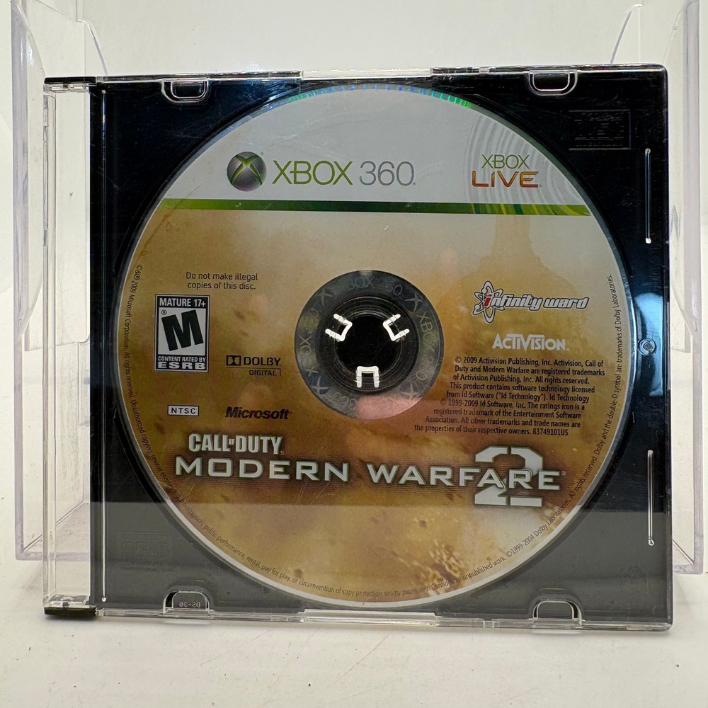 Call of‎ Duty Modern Warfare 2 Xbox 360 Video Game Disc MW2 Activision Infinity